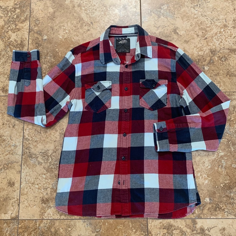 Vans button down flannel